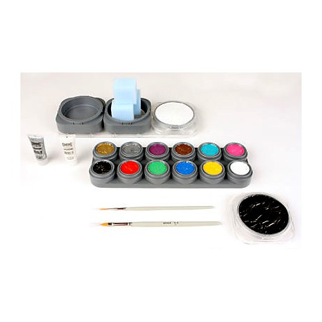 Kit de Maquillaje de Fantasía al agua Grimas Básico