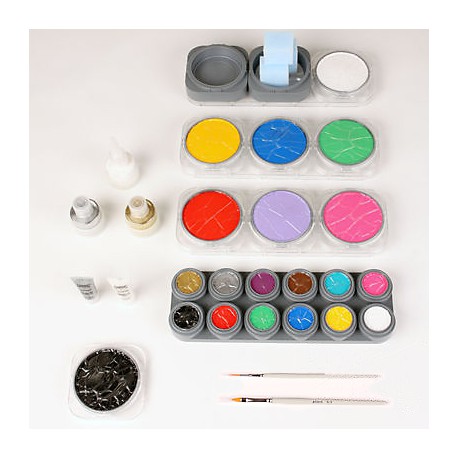 Kit de Maquillaje de Fantasía al agua Grimas Completo 25ml.