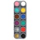Paleta de 12 colores de Maquillaje al Agua A12